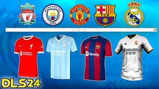 DLS 24  How to Import All Team Kits 2324 For Dream League Soccer 2024 [upl. by Ahsila]