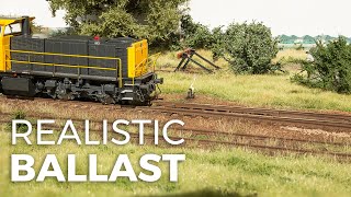 Modelling realistic ballast  model scenery tutorial 1 [upl. by Derraj351]