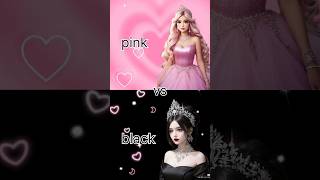 Pink vs black youtubeshorts [upl. by Arahat]