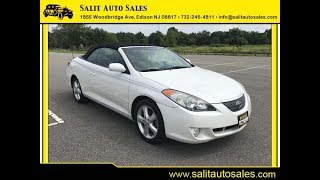 Salit Auto Sales  Pearl White 2005 Toyota Solara SE convertible [upl. by Tommie11]