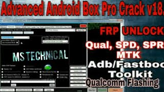 Advance unlocker pro v 180 cracked  Samsung Lenovo lumia Sony mtk spd MS Technical [upl. by Nosreip]