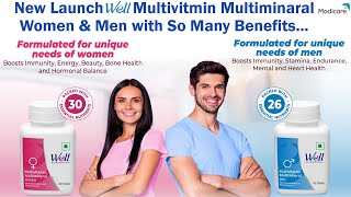 Launch New Multivitamin Multimineral for Women amp men l Benefits l Modicare New Products 2023 [upl. by Grefer109]