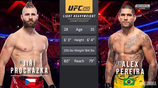 JIRI PROCHAZKA VS ALEX PEREIRA FULL FIGHT UFC 295 [upl. by Downing]