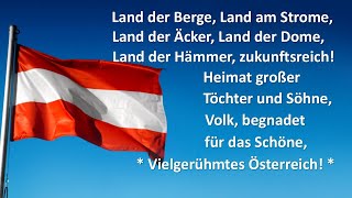 Bundeshymne der Republik Österreich Land der Berge Land am Strome Chor [upl. by Airdnua]