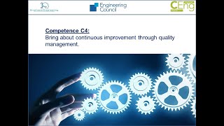 Chartered Engineer Competence C4 [upl. by Nilatak]