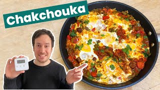 Chakchouka au merguez  Recette facile et rapide [upl. by Akimat]