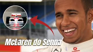 O dia que Lewis Hamilton pilotou o McLaren MP44 do Senna [upl. by Anneiv363]