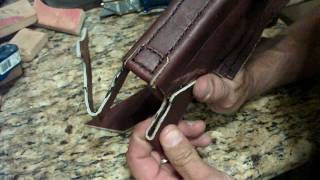 How To Make A Homemade Hand Stitched Custom Leather Glock Holster Part 3 [upl. by Donough653]