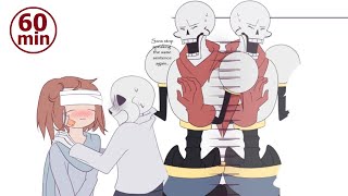 Sans And Frisk The Movie【 Undertale Comic Dub Compilation 】 [upl. by Namijneb]