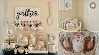 Easter Home Decor Tour 2019  Rae Dunn Easter Collection [upl. by Hardunn982]