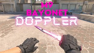 CS2  M9 Bayonet Knife  Doppler FN Phase 2 New Knife Finish Update [upl. by Enomsed]