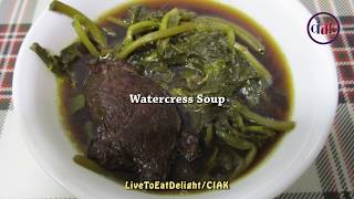 Grandmas Cooking  Watercress Soup cooked by 87year Granny Chan [upl. by Ahsinaw]