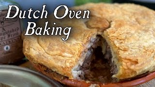 1796 Beef Steak Pie  Dutch Oven Baking [upl. by Carew]