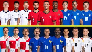 Euro 2024 Versus  Portugal England Italy vs France Germany Croatia  Ronaldo Mbappe Modric Kroos [upl. by Purity]