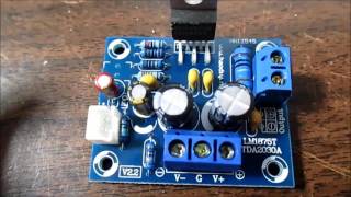 LM1875 IC audio amplifier board kit test and review [upl. by Ttik635]