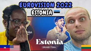 REACTION TO Stefan  Hope Estonia 🇪🇪 Eurovision 2022  FIRST TIME LISTENING TO STEFAN [upl. by Xuerd]