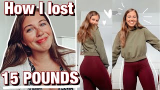 HOW I LOST 15 POUNDS  my weight loss journey and struggles [upl. by Vito491]