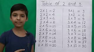 Learn Table of 2 and 3  Table of 2  Table of 3  3x13 Multiplication  RSGauri [upl. by Dewey]