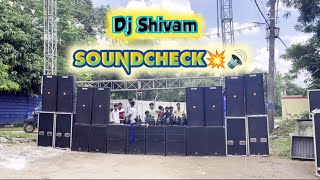 Dj Shivam 🤩 Heavy SOUNDCHECK 3 Sep Video 😱💥 8 Bass Janmastami Setup 2024  Hd sound Video [upl. by Merdith206]