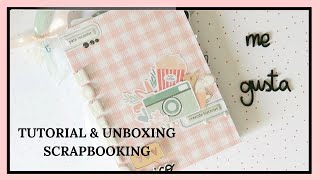 UNBOXING amp TUTORIAL SCRAPBOOKING Me Gusta de Dunaon [upl. by Silevi]