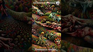 🍄 Magic Mushroom  Psychedelic Visuals TRIPPY WARNING 4K [upl. by Annodam]