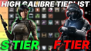 BEST OPERATORS High Calibre Operator Tier List  Rainbow Six Siege [upl. by Michon]