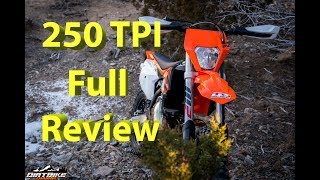 2018 KTM 250 XCW TPI FULL Review  KTMs First Major Production EFI 2 Stroke Model in USA [upl. by Castera]