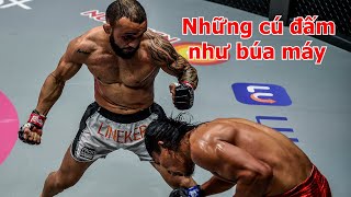 John Lineker tung serie đòn tay knock out nhà vô địch Philippines  ONE Championship [upl. by Sualkcin914]