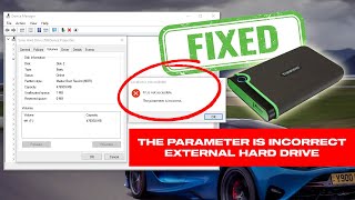 Fix quotThe Parameter Is Incorrectquot Error On External Hard Drive  Drive Is Not Accessible Fixed [upl. by Adnohr]