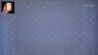 Rideau 5 x 15 m 384 LED blanc froid Code 30510 [upl. by Harrietta]