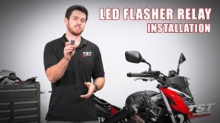 How to install an LED Flasher Relay on a 1418 Honda CB650F by TST Industries [upl. by Close]