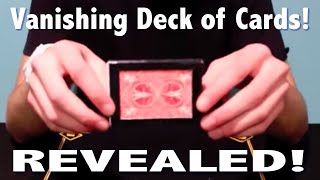 Vanishing Deck of Cards  Magic Tricks REVEALED [upl. by Aissatsana695]