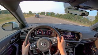 2020 Volkswagen Jetta GLI Autobahn 6Speed Manual  POV Test Drive Binaural Audio [upl. by Assiluj849]