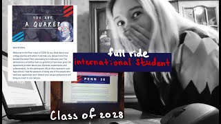 PENN CLASS OF 2028 EARLY DECISION ACCEPTANCEAPPLICATIONINTERNATIONAL STUDENT [upl. by Drescher]