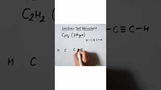 Trick to draw electron Dot structure of ethyne C2H2 class 10 [upl. by Siryt]