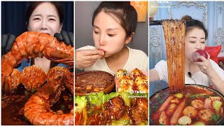 ASMR MUKBANG  spicy seafood and noodle  korean and Chinese food vlogger [upl. by Ennayrb614]