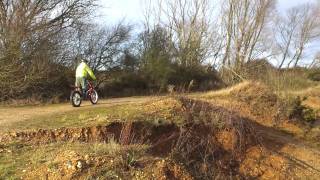 My dad riding his Gas Gas 2008 250 Trials Bike 2 [upl. by Sybley]