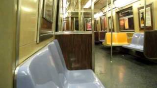 Inside R46 A Train With Blue SeatsFrom 190 Street to Dyckman Street200 Street [upl. by Harelda203]