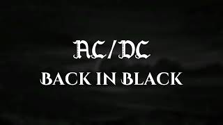 Back in Black  ACDC  Lyrics [upl. by Astrid]