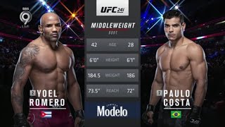 Yoel Romero vs Paulo Costa [upl. by Osrick]