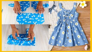 Coser en 10 minutos y vender Lido Vestido para niñas VERANO [upl. by Eslehc]