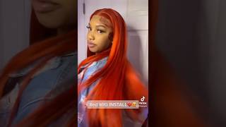 WIG INSTALL 😍 wigs wiginstall frontal wigtutorial hairtok amazonwigs lacefrontwig lacewigs [upl. by Mailand651]