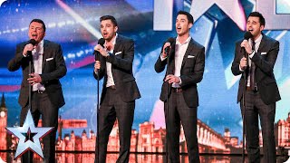 Vocal group The Neales are keeping it in the family  Britains Got Talent 2015 [upl. by Derinna]