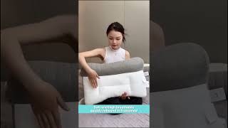 Sleep Enhancing Cervical Support Comfort Goose Down Pillow [upl. by Janene]