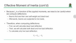 CE 413 Lecture 23 Serviceability of RC Beams 20160328 [upl. by Eurydice]