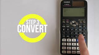 Casio FX991EX Classwiz How to convert numbers between Decimal Binary Hexadecimal and Octal [upl. by Nossila]