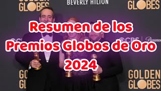 TODOS LOS GANADORES DE LOS GLOBOS DE ORO 2024  resumen Lizardo Friki [upl. by Ennylhsa]