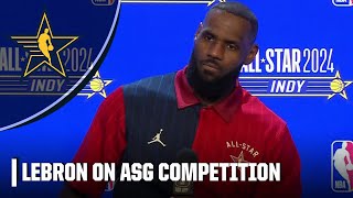 LeBron James on AllStar Game competitiveness We need to figure it out  NBA on ESPN [upl. by Alfeus]