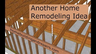 Ideas For Replacing Ceiling Joist When Rafters Are Above Them And Not Next To Them [upl. by Nnyliak]