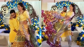 Gauhar Khan And Zaid Darbar Wedding Bhangra Dance [upl. by Labanna124]